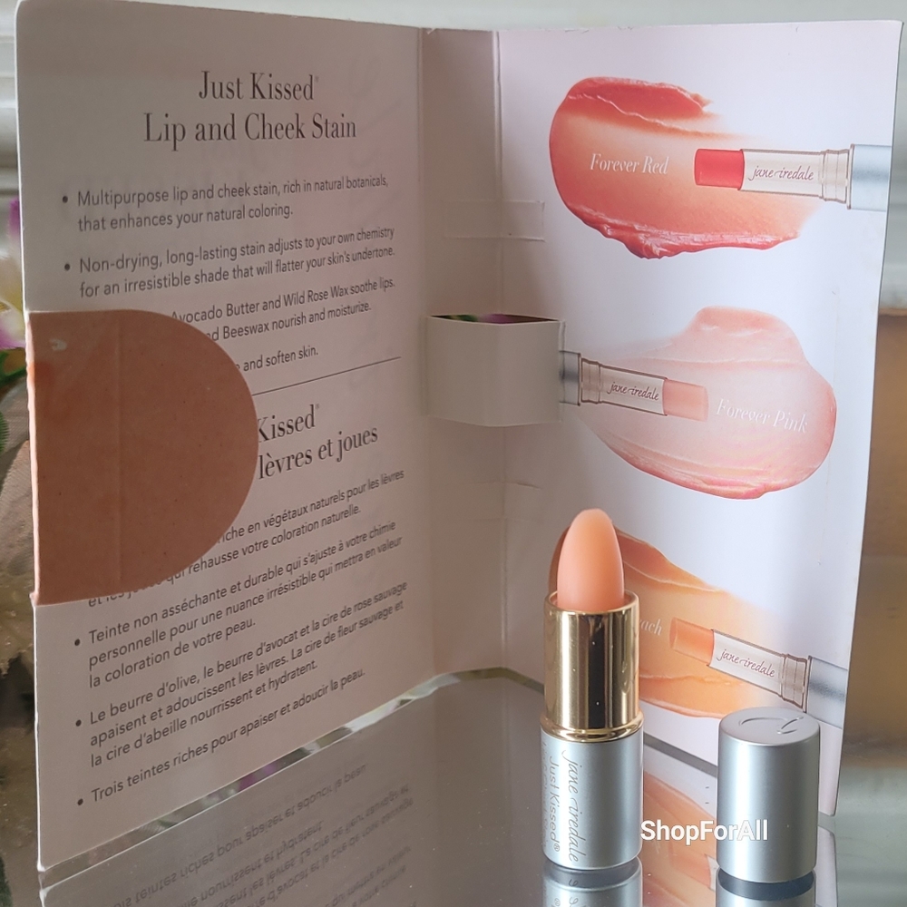 🌙 Jane Iredale Just Kissed Lip & Cheek Stain NEW - Picture 3 of 4